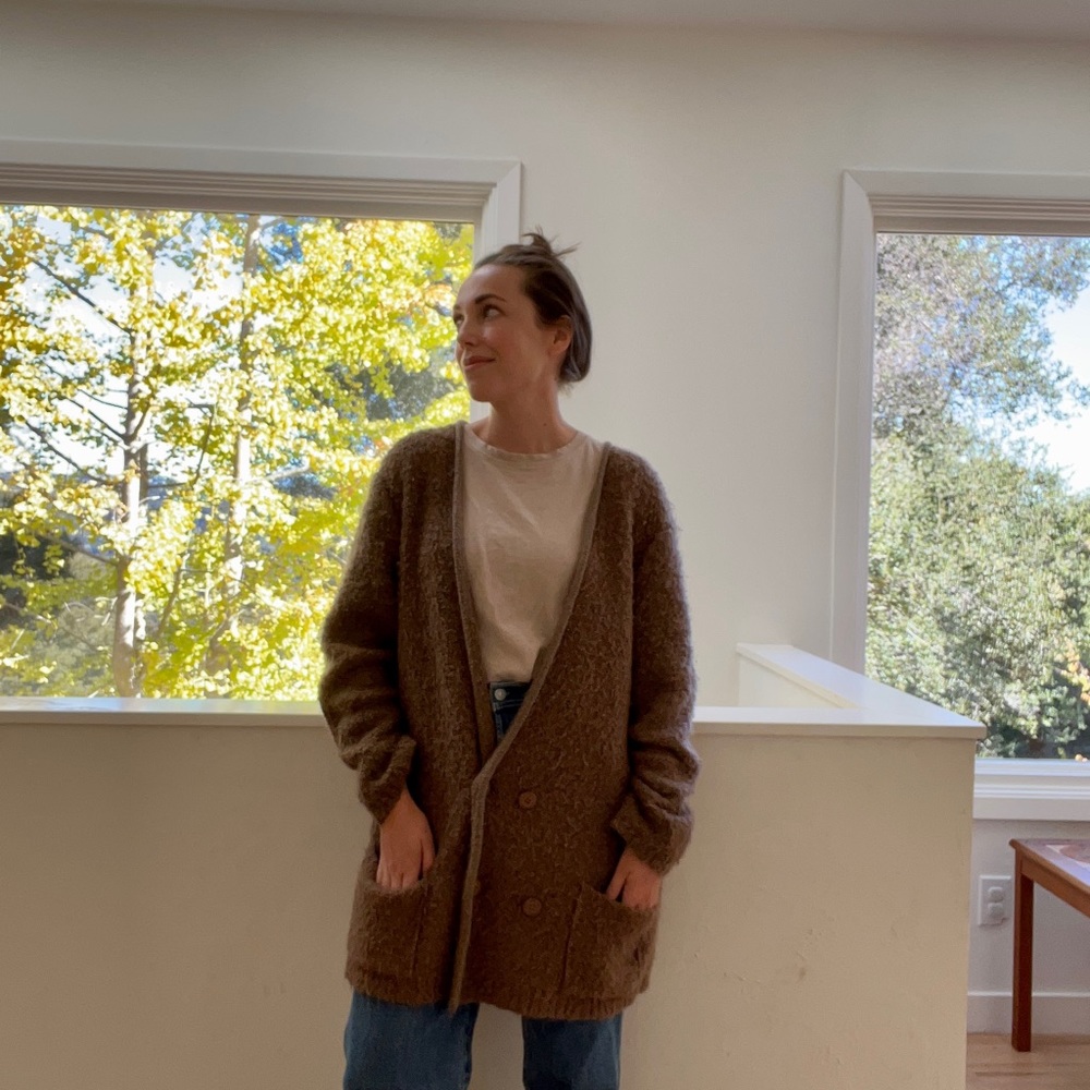 VTG Long Wool Cardigan - Picture 4 of 4